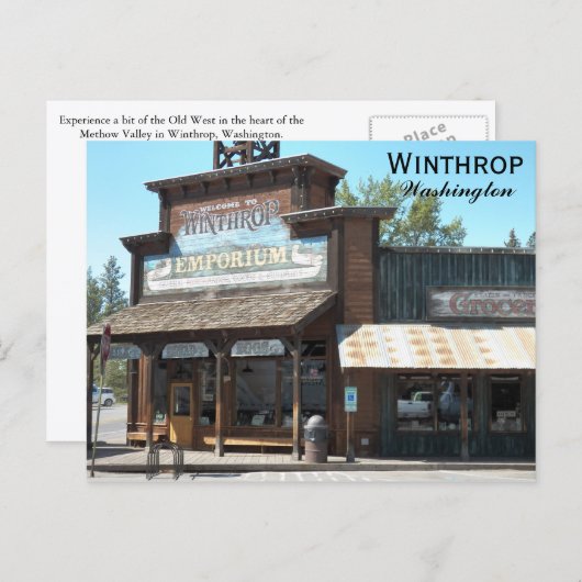 Winthrop, Washington Travel Foto Postkarte (Vorne/Hinten)