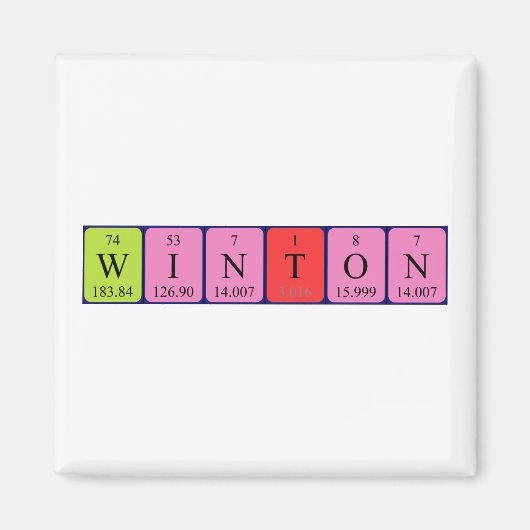 Winton Periodenmagnet Magnet (Vorne)