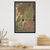 Wintonbury Hills Golf Course CT Satellite Karte Poster (Küche)