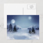 Wintry-Bergspitze Postkarte (Vorne/Hinten)