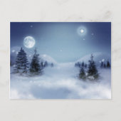 Wintry-Bergspitze Postkarte (Vorderseite)