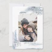 Wintry Days Weihnachtsfotokarte Feiertagskarte (Vorderseite)