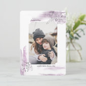 Wintry Days Weihnachtsfotokarte Feiertagskarte (Stehend Vorderseite)