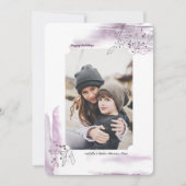 Wintry Days Weihnachtsfotokarte Feiertagskarte (Vorderseite)