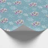 Wintry Dragonling Wrapping Paper Geschenkpapier (Ecke)