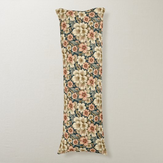 Wintry Floral Azaleen und Rose Seitenschläferkissen (Vorderseite Vertikal)