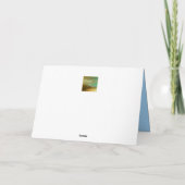 Wintry Frosted Christmas Holiday Card Feiertagskarte (Rückseite)