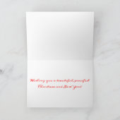 Wintry Kardinal Christmas Card Karte (Innenseite)