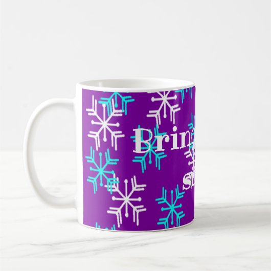 Wintry Message Coffee Tasse (Links)