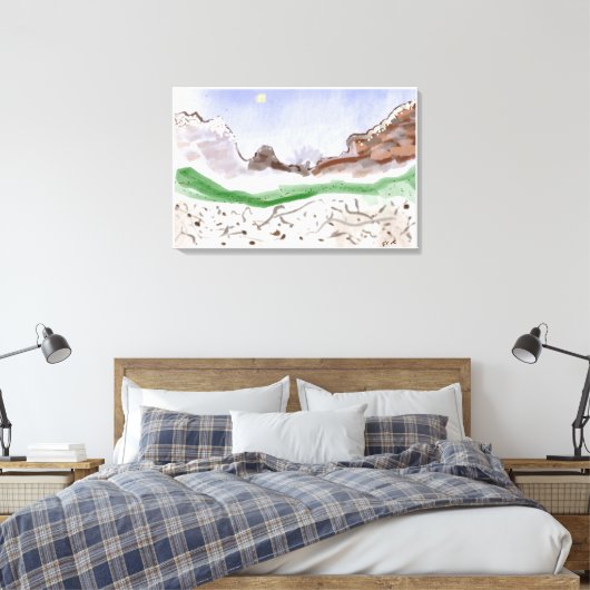 Wintry Mix Canvas Print Leinwanddruck (Insitu (Schlafzimmer))