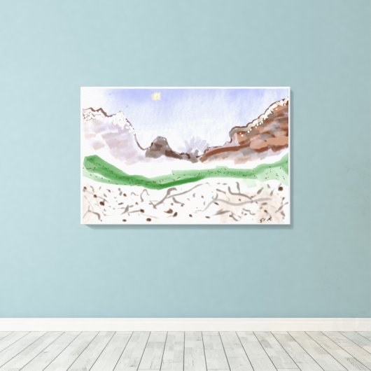 Wintry Mix Canvas Print Leinwanddruck (Insitu (Holzboden))