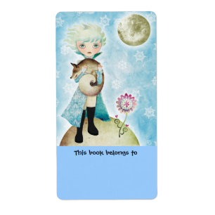 Wintry Prince Buchzeichens Labels