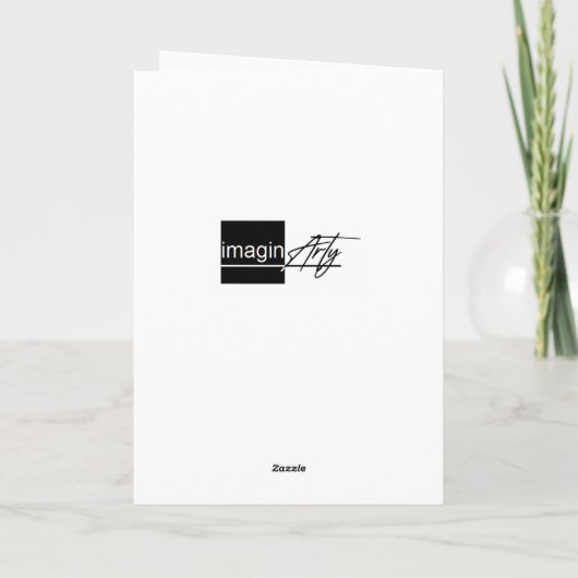 Wintry Scene Christmas Card Karte (Rückseite)