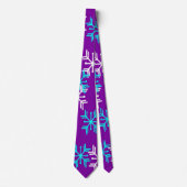 Wintry Snowflakes Neck Tie Krawatte (Vorderseite)