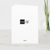 Wintry Szene in Scottish Town. Weihnachtskarte Karte (Rückseite)