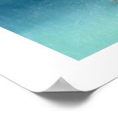 Wintry Trees Lake Reflection Poster (Ecke)