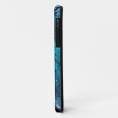 Wintry Trees Turquoise Aquamarin Galaxy Skies Case-Mate iPhone Hülle (Hinten/Links)