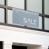 Wintry Watercolor Blue New Winter Collection Banner (Äußeres Gebäude)