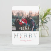 Wintry Wonderland Holiday Flat Card Einladung (Stehend Vorderseite)