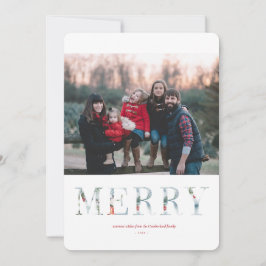 Wintry Wonderland Holiday Flat Card Einladung