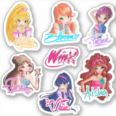 Winx Club Girls Stickers Aufkleber (Vorderseite)