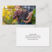 Winzer bei der Traubenernte | Weingut Visitenkarte (Vorne/Hinten)