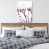 Winzer, Pflanze im Schnee Single Leinwanddruck (Insitu (Schlafzimmer))