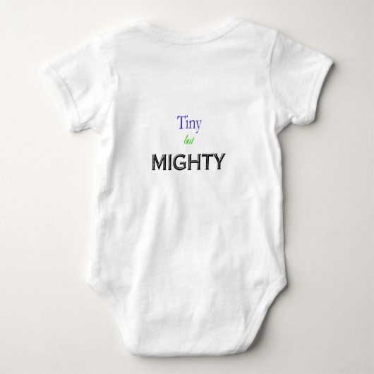 winzig aber mächtig baby strampler (Rückseite)