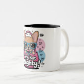 Winzig aber Mächtig Zweifarbige Tasse (VorderseiteRechts)