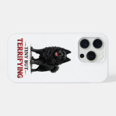 Winzig aber schrecklich Schipperke iPhone Hülle (Rückseite (Horizontal))