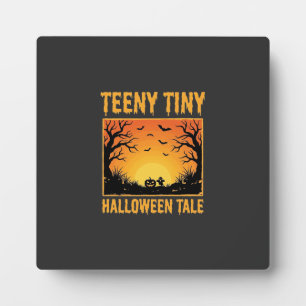 Winzig kleine Halloween-Geschichte verwunschenes W Fotoplatte