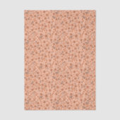 Winzig süß rosa rot braun creme Muster Seidenpapier (Vorderseite)