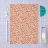 Winzig süß rosa rot braun creme Muster Seidenpapier (Handwerk)
