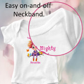 Winzige, aber mächtige Regenbogen-Pixie mit Vogelf Baby Strampler