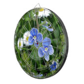 winzige blaue Blumen Dartscheibe (Vorderseite rechts)