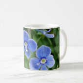 winzige blaue Blumen Kaffeetasse (VorderseiteRechts)