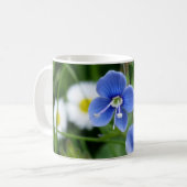 winzige blaue Blumen Kaffeetasse (Vorderseite Links)