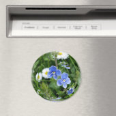 winzige blaue Blumen Magnet (In Situ (Geschirrspüler))