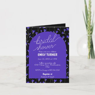 winzige Blume Brautparty Einladung