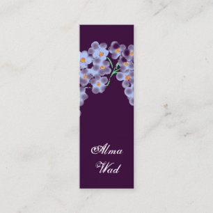 Winzige Blumen Mini Visitenkarte