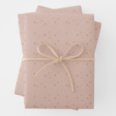 Winzige braune Herzen  Geschenkpapier Set (Beispiel)