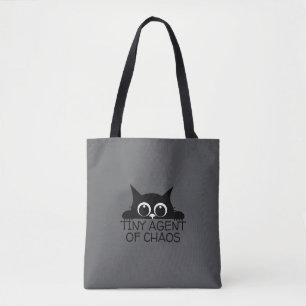 Winzige Chaos-Agentin Schwarze Katze Tragetasche Tasche