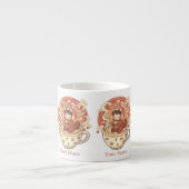 Winzige Chibi-Rotpanda-Milchtasse für Kinder Espressotasse (Vorderseite)