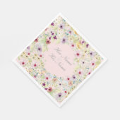 Winzige Frühjahrs-Blume Hochzeit Serviette (Ecke)