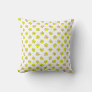 Winzige gelbe Blume Blumenmuster Kissen