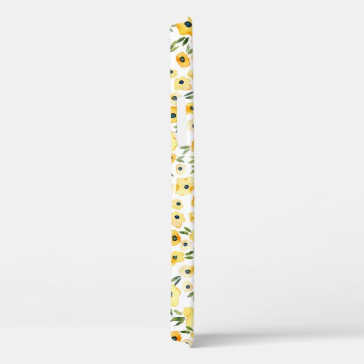 Winzige gelbe Blumen: Aquarell Nahtlos. Case-Mate iPhone Hülle (Rückseite / Rechts)