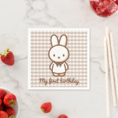 Winzige Gingham Servietten (Beispiel)