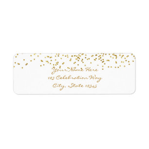 Winzige goldene Punkte Konfetti moderne Hochzeitse