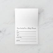 Winzige Hände Dusche Einladung (Innenseite)