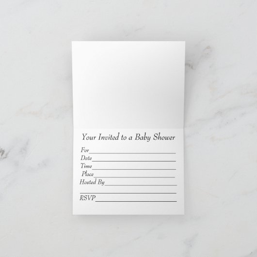 Winzige Hände Dusche Einladung (Innenseite)